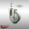 Service Caster 4 Inch 316SS Gray Polyurethane Wheel Swivel 3/8 Inch Threaded Stem Caster SCC SCC-SS316TS20S414-PPUB-381615 - alternate 4